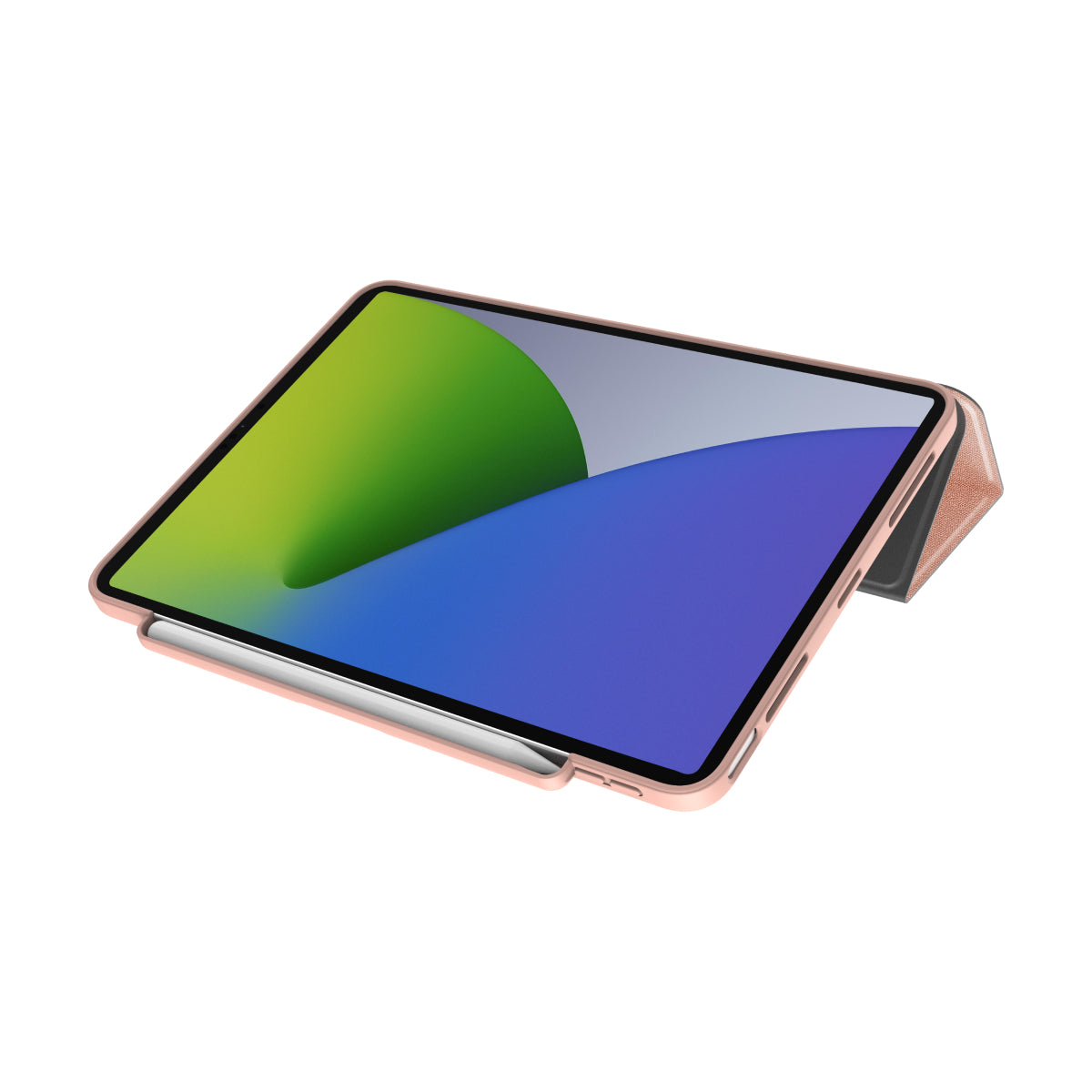 MUSE - Apple iPad Air 11-inch (M3/M2) | iPad Air (5th/4th gen) | iPad Pro 11-inch (4th/3rd/2nd/1st gen) Folio Case - Clear / Pink