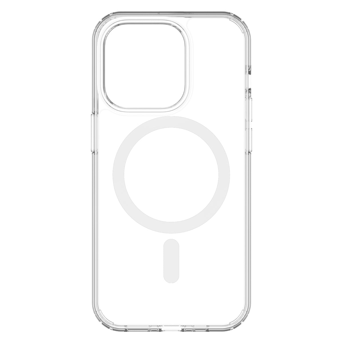 Hybrid Force + Snap - Apple iPhone 14 Pro Case MagSafe Compatible - Clear, Rear View Transparent Back Without Phone