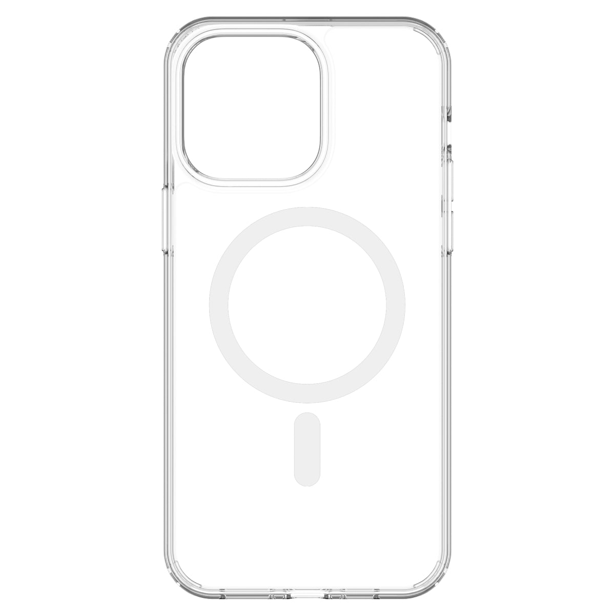 Hybrid Force + Snap - Apple iPhone 14 Pro Max Case MagSafe Compatible - Clear, Rear View Transparent Back Without Phone