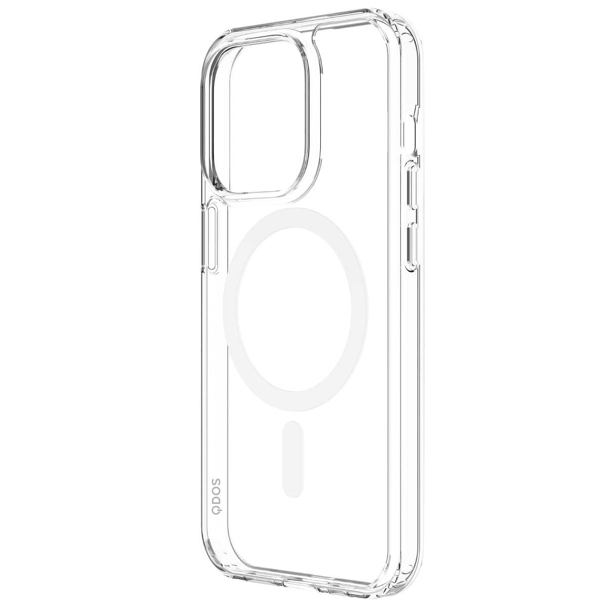 Hybrid Force + Snap - Apple iPhone 14 Pro Max Case MagSafe Compatible - Clear, Angled Rear View Transparent Back Without Phone