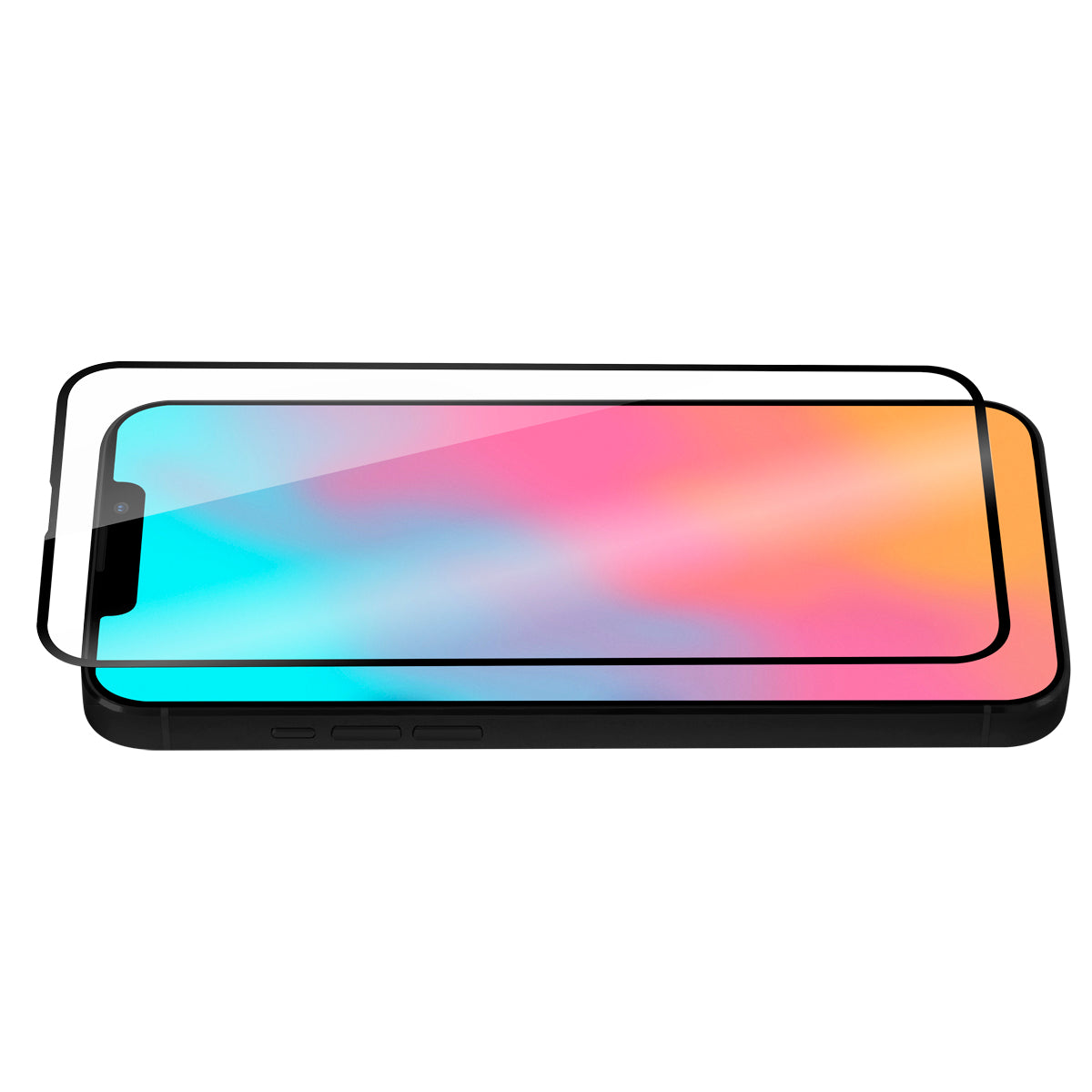 OptiGuard Glass Protect Plus - Phone 14 | iPhone 13 | iPhone 13 Pro Screen Protector - Clear / Black Frame