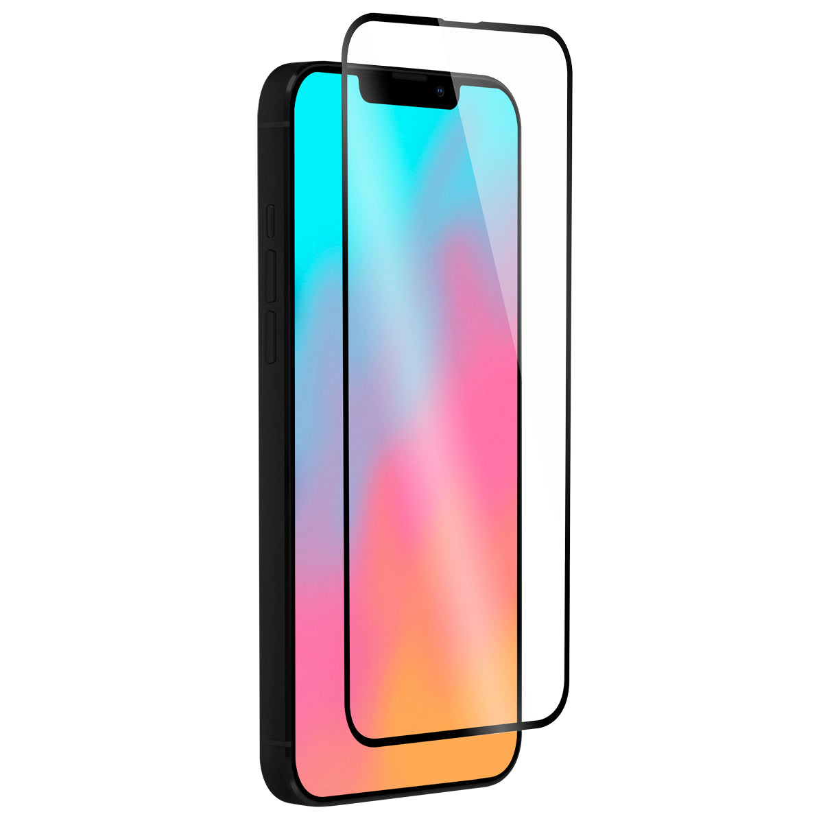 OptiGuard Glass Protect Plus - Phone 14 | iPhone 13 | iPhone 13 Pro Screen Protector - Clear / Black Frame