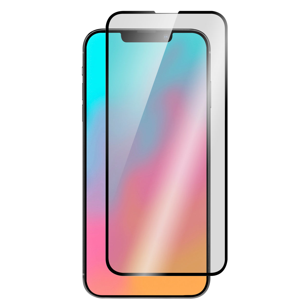 OptiGuard Glass Privacy - iPhone 14 | iPhone 13 | iPhone 13 Pro Privacy Screen Protector - Privacy Black