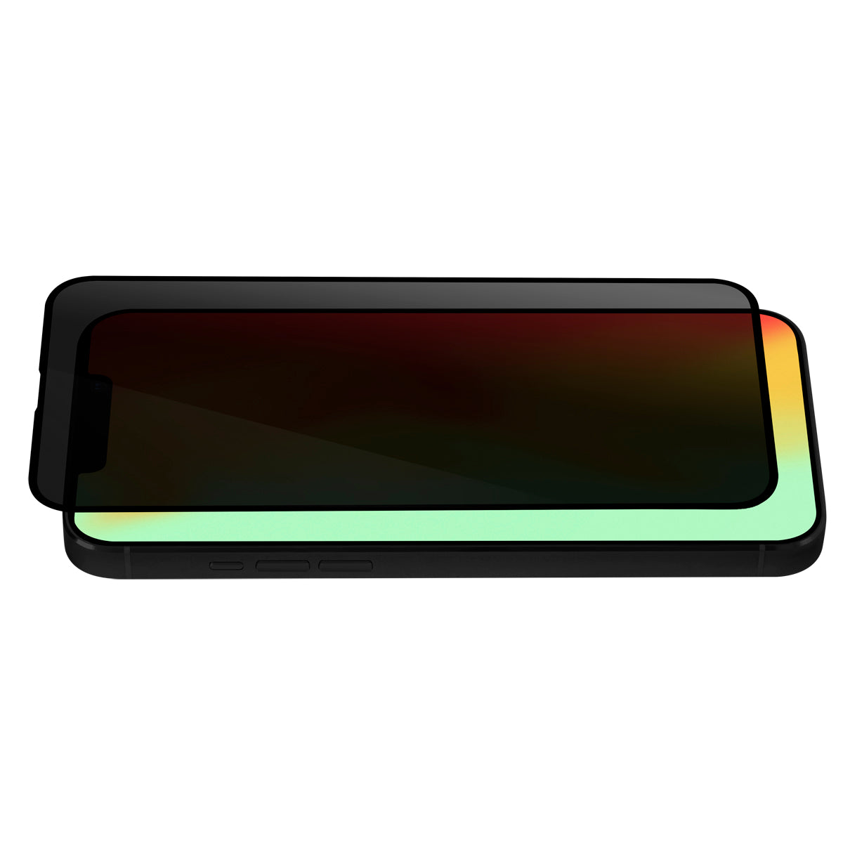 OptiGuard Glass Privacy - iPhone 14 Plus Privacy Screen Protector - Privacy Black