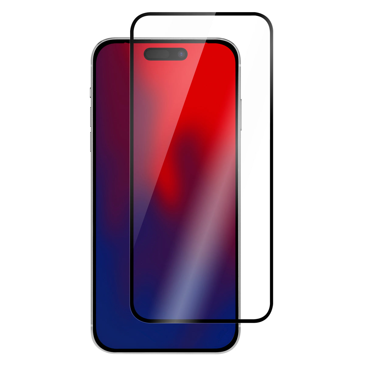 OptiGuard Glass Protect Plus - iPhone 14 Pro Max Screen Protector - Clear / Black Frame