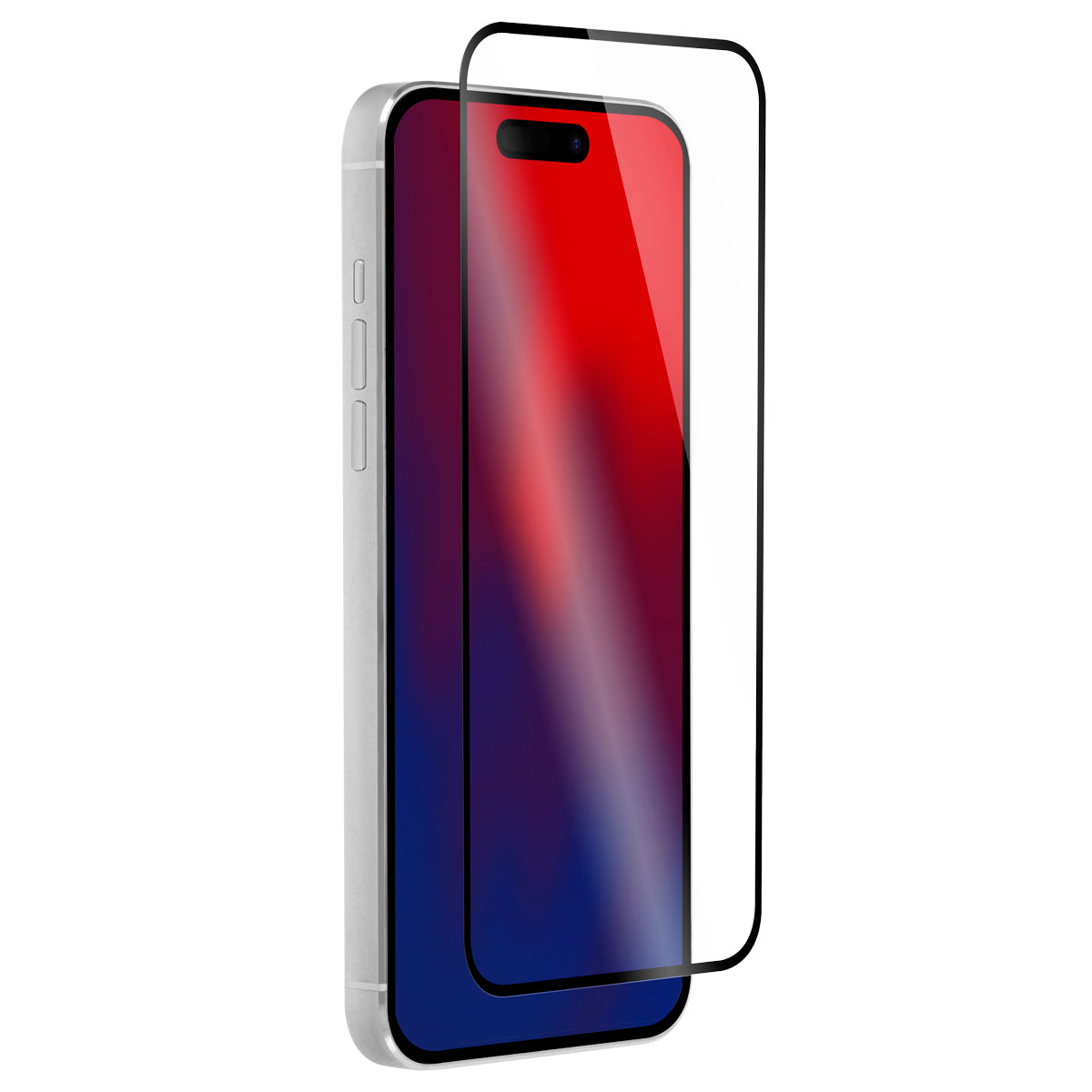 OptiGuard Glass Protect Plus - iPhone 14 Pro Max Screen Protector - Clear / Black Frame