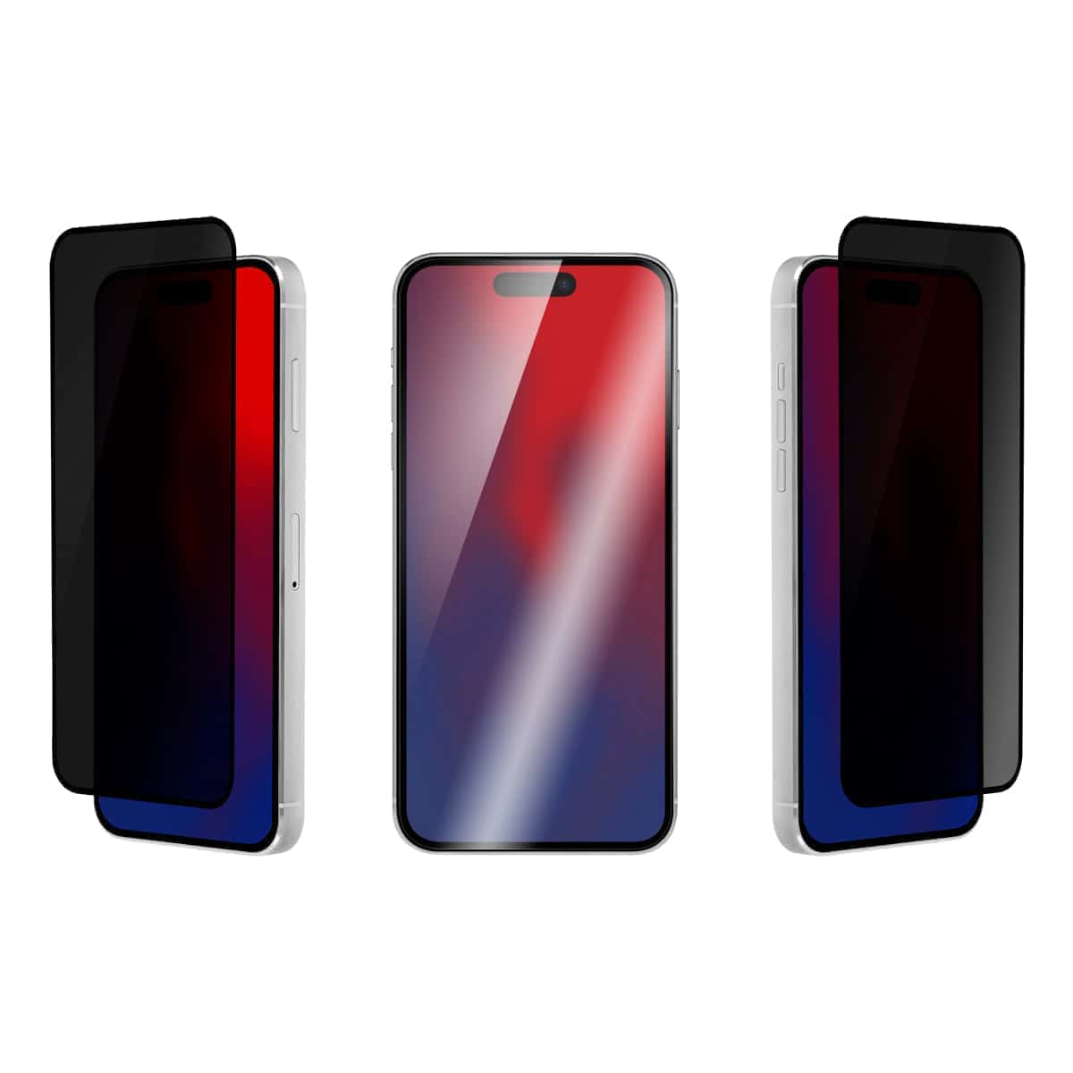 OptiGuard Glass Privacy - iPhone 14 Pro Max Privacy Screen Protector - Privacy Black