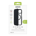 Hybrid Fold + Snap - Apple iPhone 14, iPhone 13 Wallet Case MagSafe Compatible - Clear Black, showcasing product packaging in white